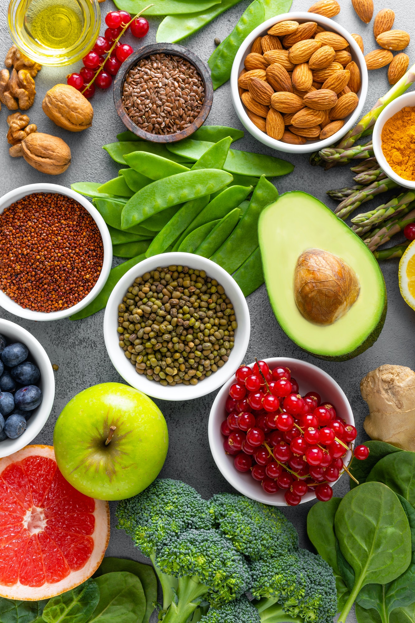 Healthy food background